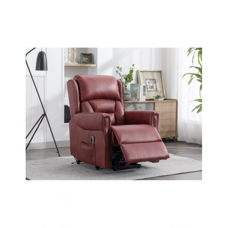 AM Sandringham L&T Dual Motor Burgandy Leather